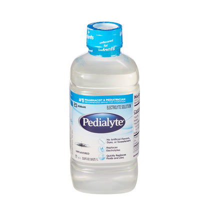 Oral Electrolyte Solution Pedialyte® Classic Unflavored 33.8 oz. Electrolyte