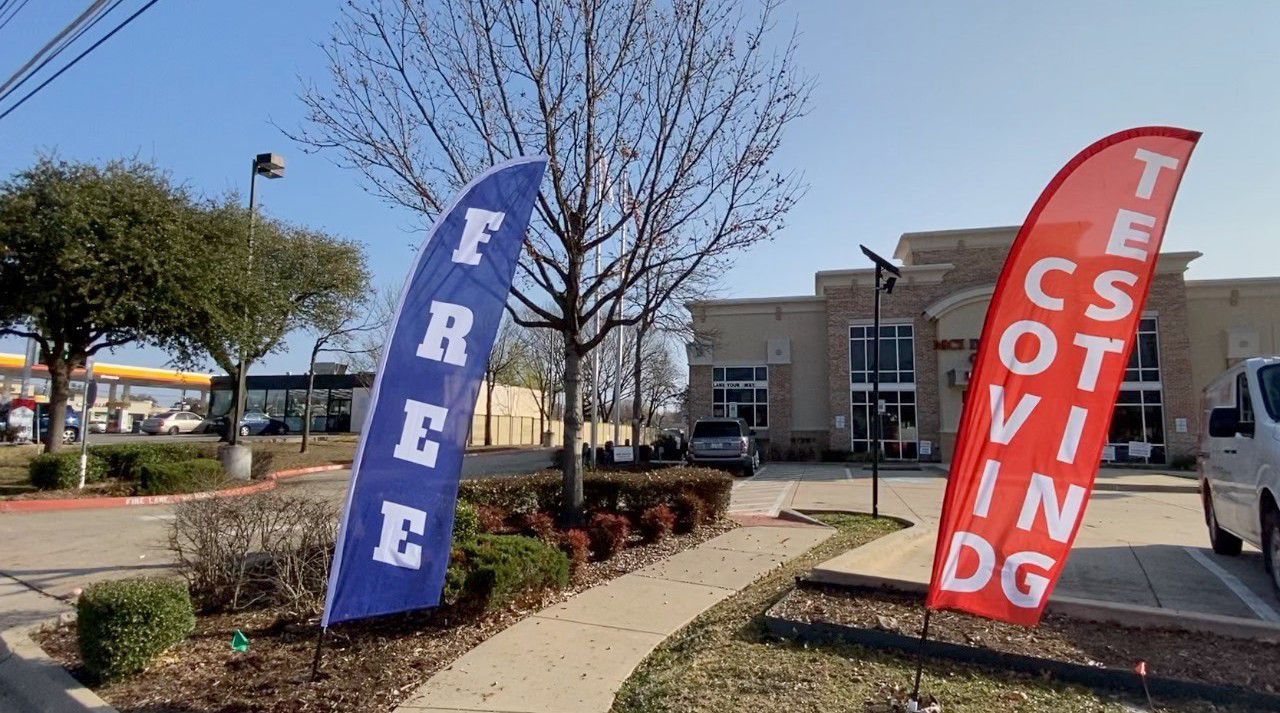Free Drive-Thru COVID-19 Testing Site in North Dallas Sees Traffic on First Day