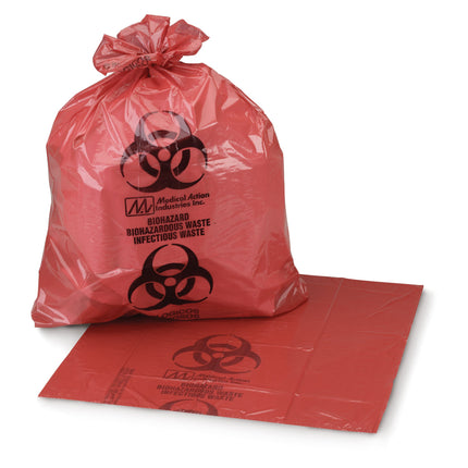 Infectious Waste Bag McKesson 7 to 10 gal. Red Bag 24 X 24 Inch